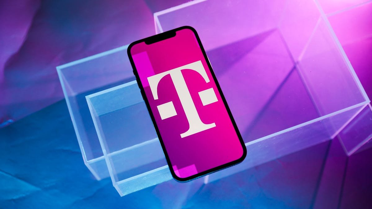 T-mobile logo on a phone