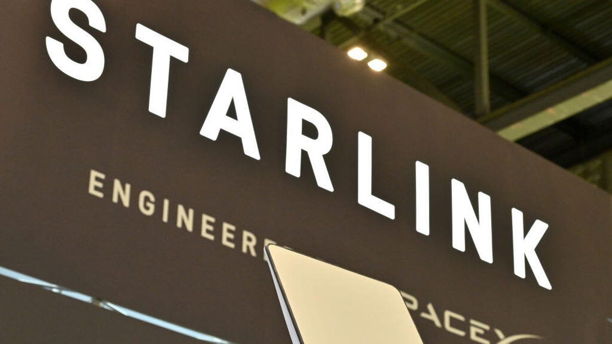 Starlink logo is displayed at an event