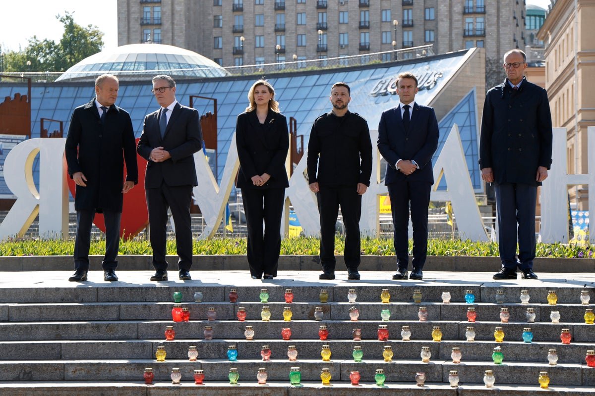 Ukraine-Russia War Latest: Stolling joins World Leaders in Kyiv to push Putin to agree on 30-day ceasefire