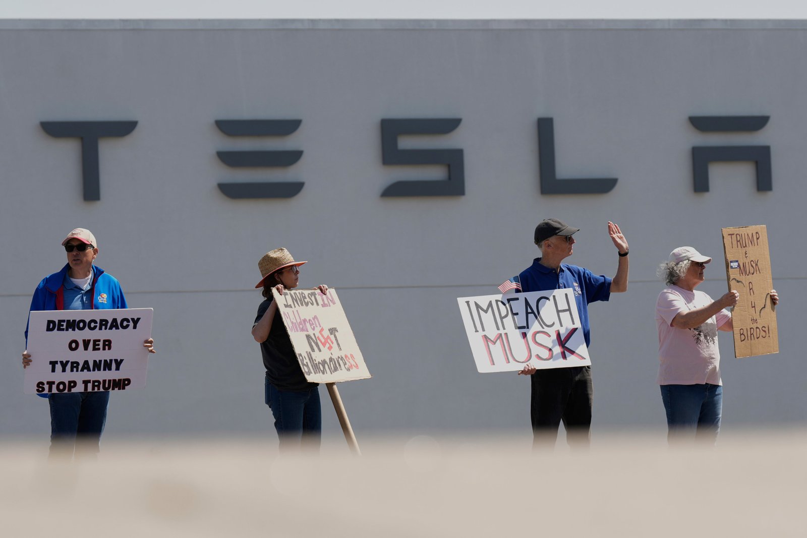 Musk's activities in politics have attracted protests
