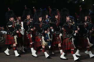 The rehearsal tests, soldiers and mounted units are assembled from approx. at. 2.30 Saturday (Lucy North/Pa)