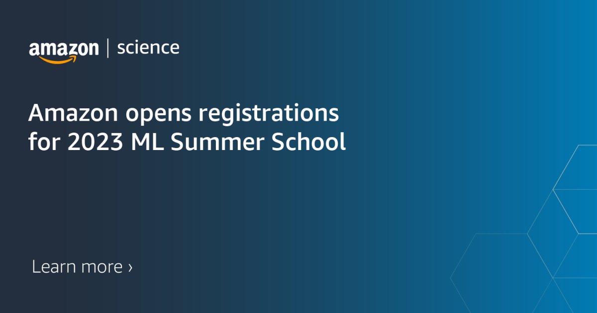 Amazon announces 2023 India ML Summer School