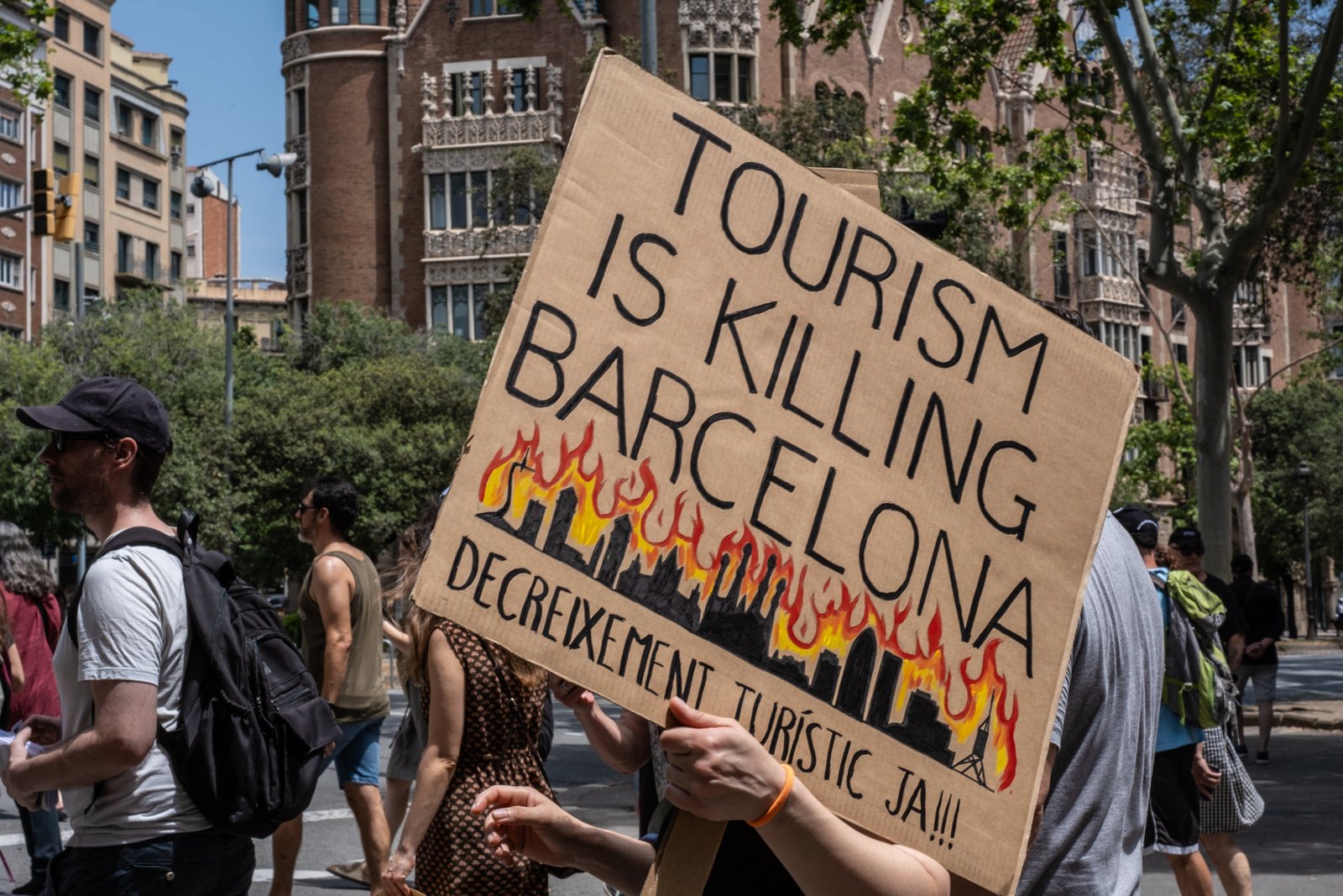 Activists against overtourism hold protests over Spain, Portugal and Italy, as anger has grown in southern Europe toward excessive levels of tourism