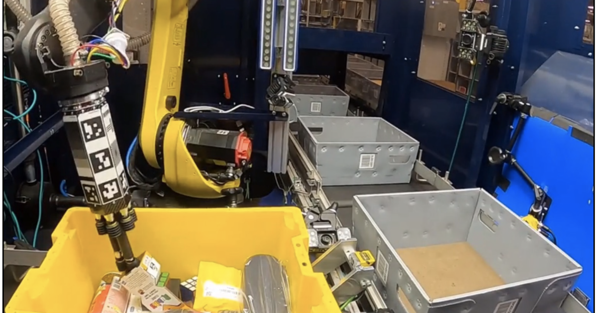 Amazon Large released data sets for training "pick and place" robots