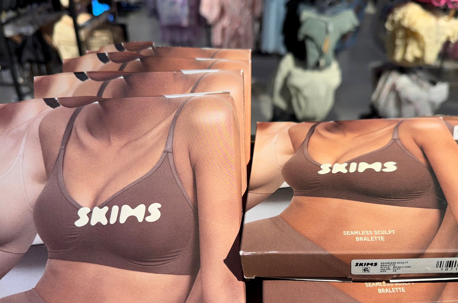 Thongs are listed on the ski's web site with tagline, 'With our bold new faux hair panties, your blanket can be the color you want it to be'