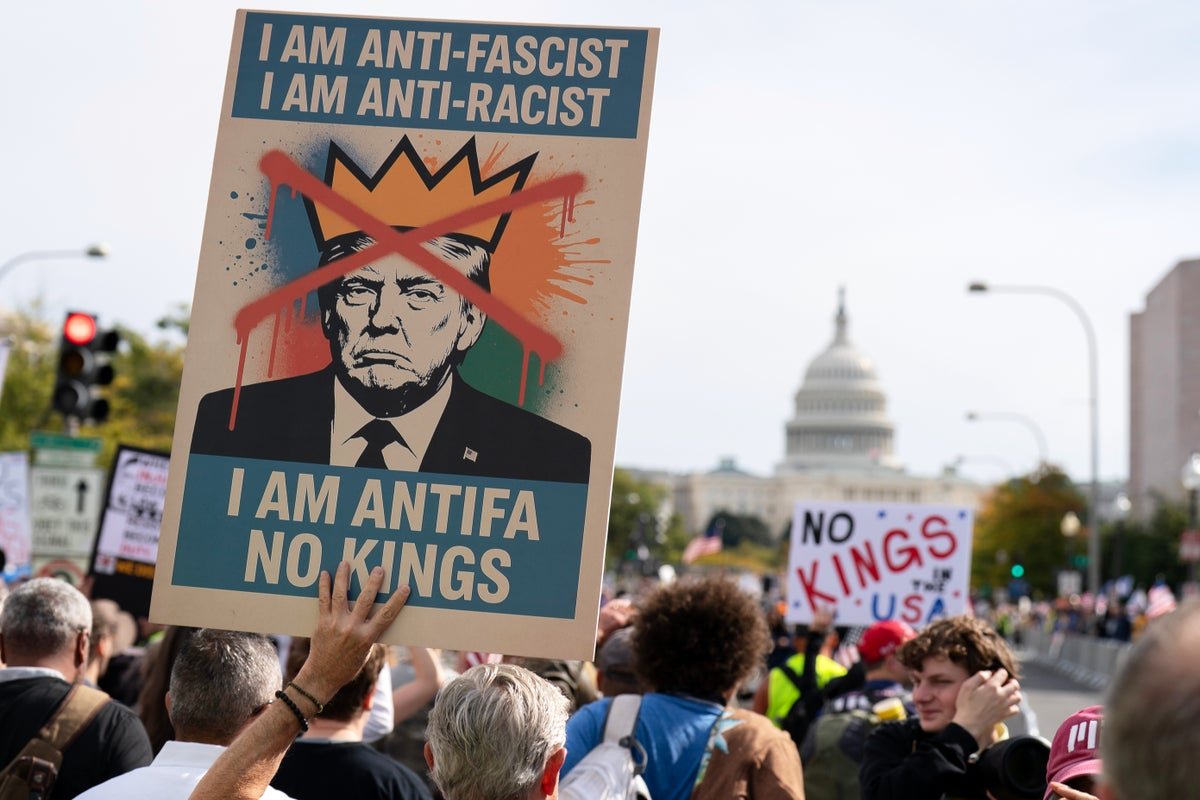 'No King' protests pass in festival atmosphere as estimated 7 million across US rally against Trump's 'authoritarianism'